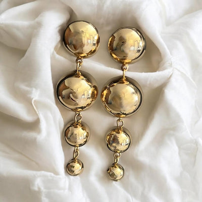 Disco Drop 18k Gold Plated Earrings