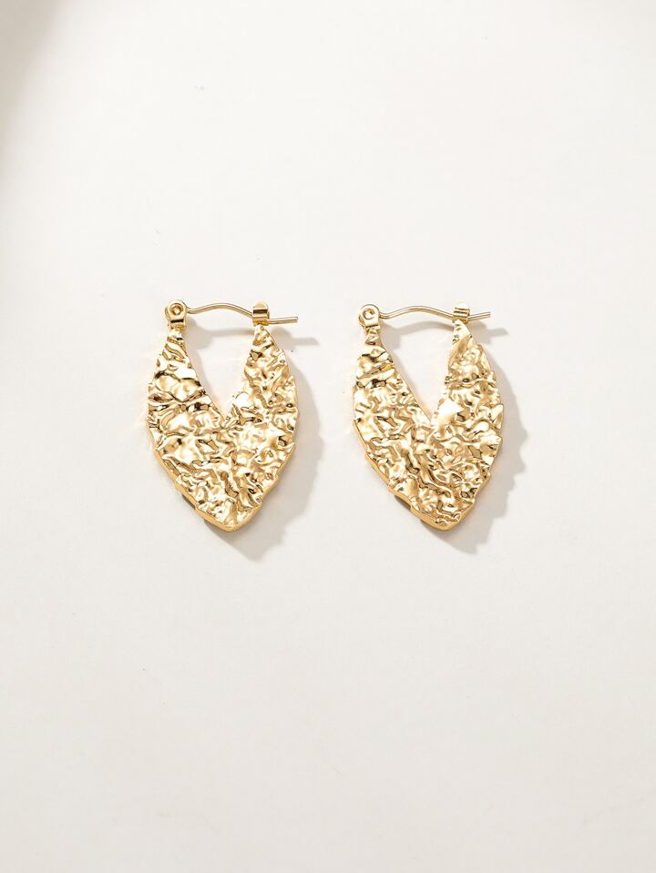 Carpe Diem 18k Gold Plated Hoop Earrings