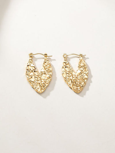 Carpe Diem 18k Gold Plated Hoop Earrings
